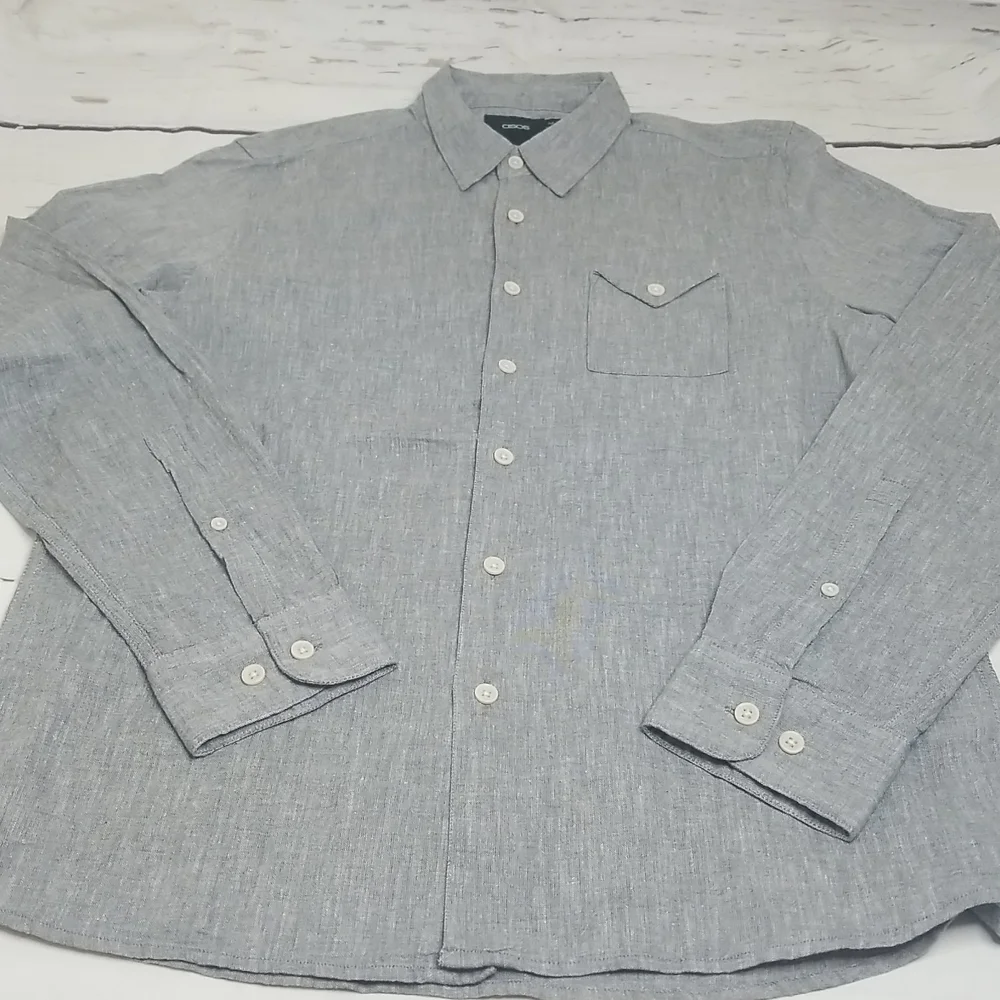 asos Button Down Long Sleeve Shirt - Picture 4 of 11